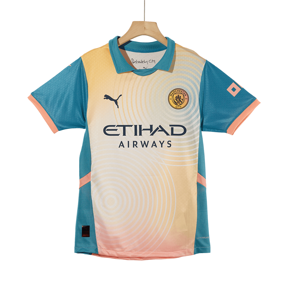 Authentic Manchester City Fourth Away Soccer Jersey 2024/25- Definitely City (UCL)