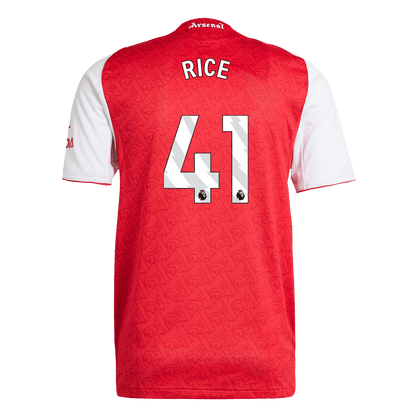 Player Version Arsenal Jersey Custom RICE #41 Soccer Jersey Home 2025/26