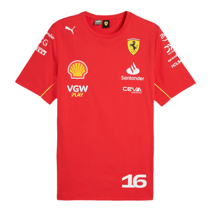 Ferrari F1 Racing Team Charles Leclerc #16 T-Shirt 2024