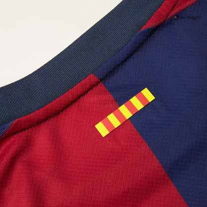 Barcelona Home Soccer Jersey 2024/25 - 125th Anniversary(Spotify Logo Without Text)