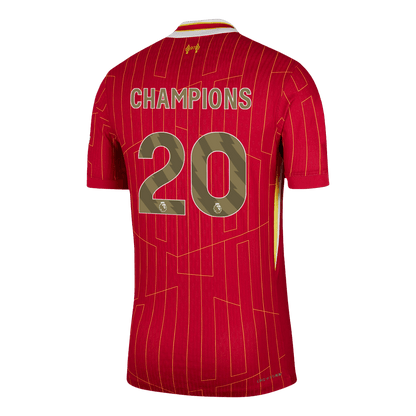 Player Version Liverpool Jersey Custom CHAMPIONS #20 Soccer Jersey Home 2024/25