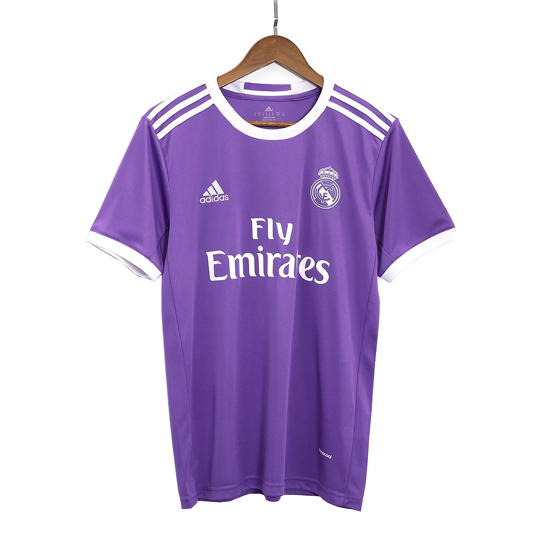Real Madrid Retro Jersey Custom SERGIO RAMOS #4 Soccer Jersey Away 2016/17