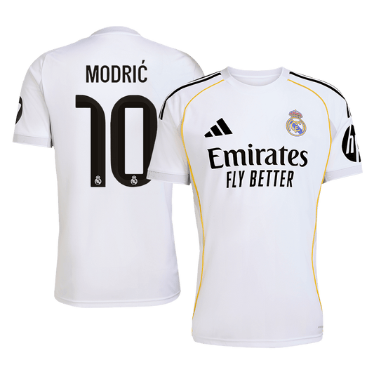 Real Madrid Jersey Custom MODRIĆ #10 Soccer Jersey Home 2025/26
