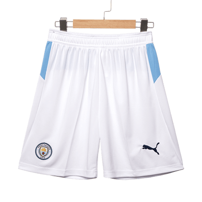Manchester City Home Soccer Shorts 25/26 White