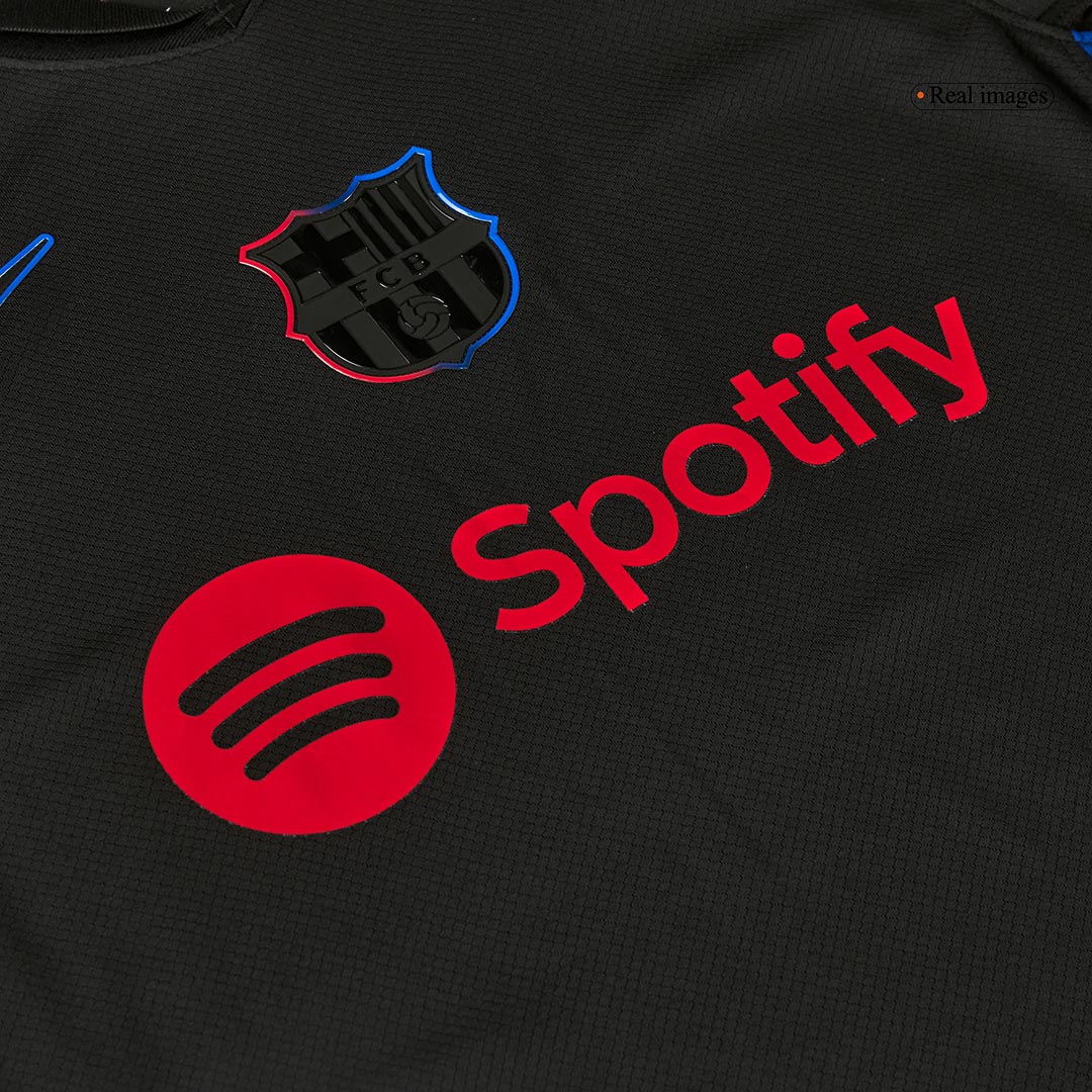 Barcelona Jersey Custom RAPHINHA #11 Soccer Jersey Away 2024/25 - UCL (Old Sponsor)