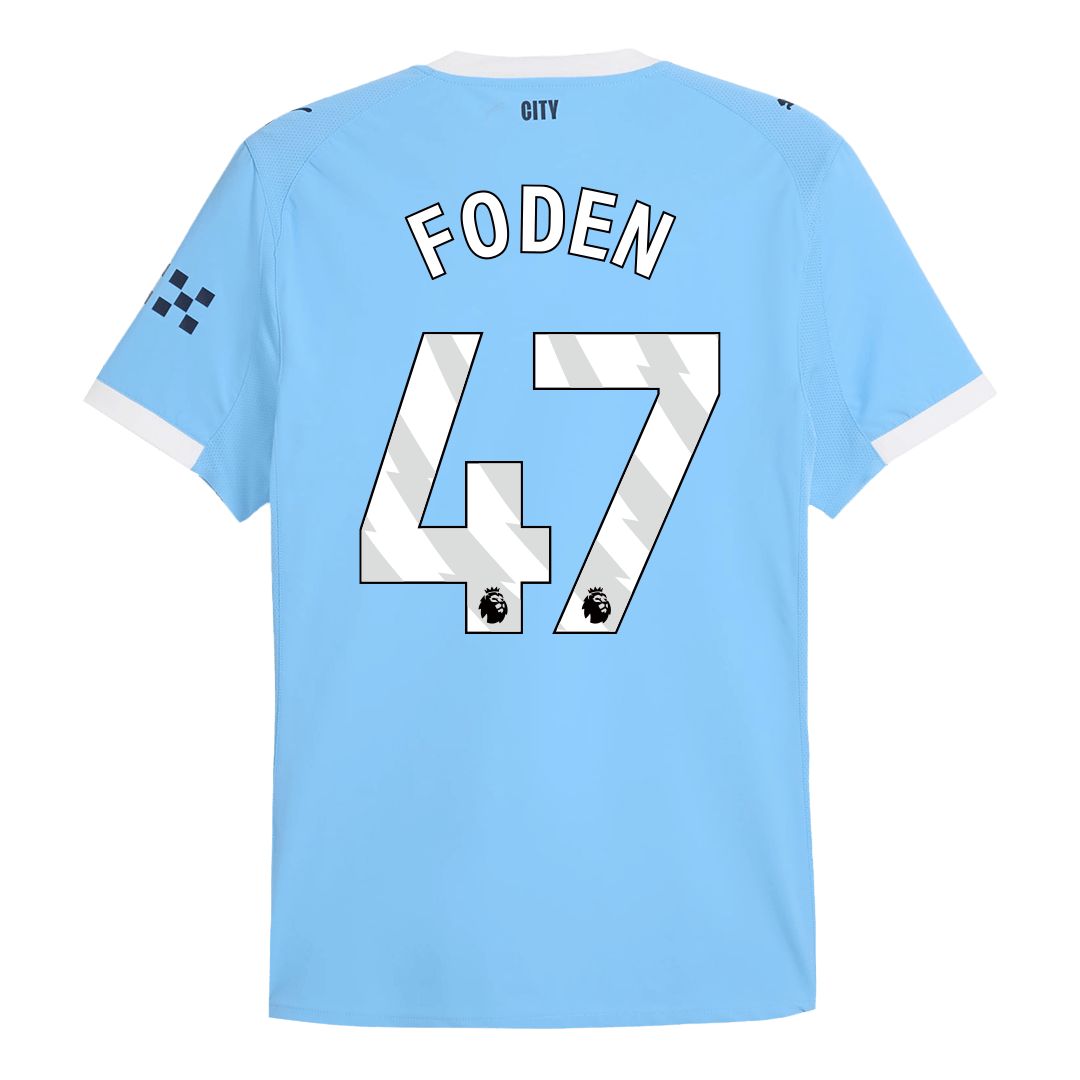 Player Version Manchester City Jersey Custom FODEN #47 Soccer Jersey Home 2025/26