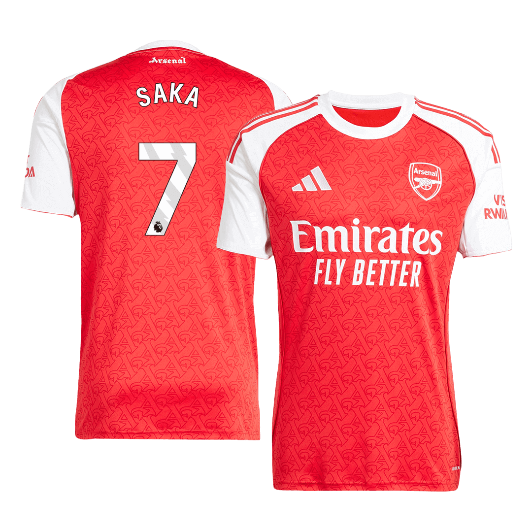 Arsenal Jersey Custom SAKA #7 Soccer Jersey Home 2025/26