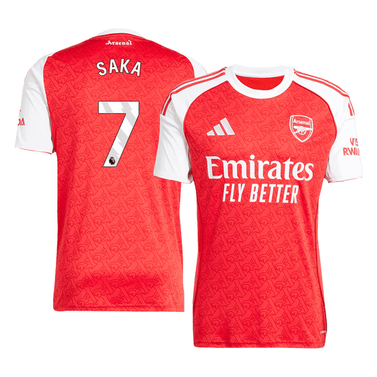 Arsenal Jersey Custom SAKA #7 Soccer Jersey Home 2025/26