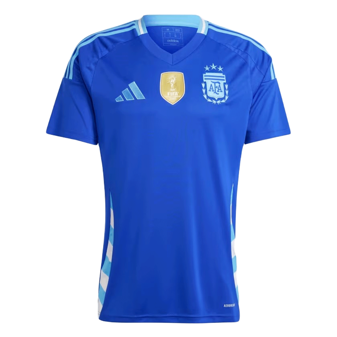 Argentina Away Soccer Jersey Kit(Jersey+Shorts+Socks) 2024