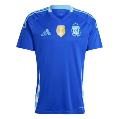 Argentina Away Soccer Jersey Kit(Jersey+Shorts+Socks) 2024