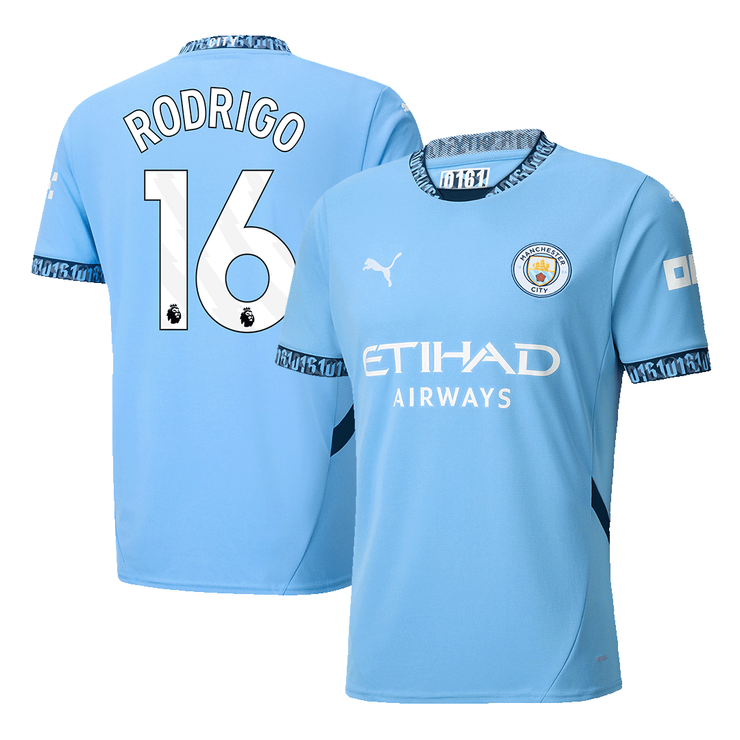 RODRIGO #16 Manchester City Home soccer jersey 2024/25