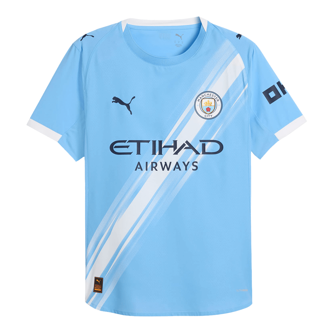 Player Version Manchester City Jersey Custom DE BRUYNE #17 Soccer Jersey Home 2025/26