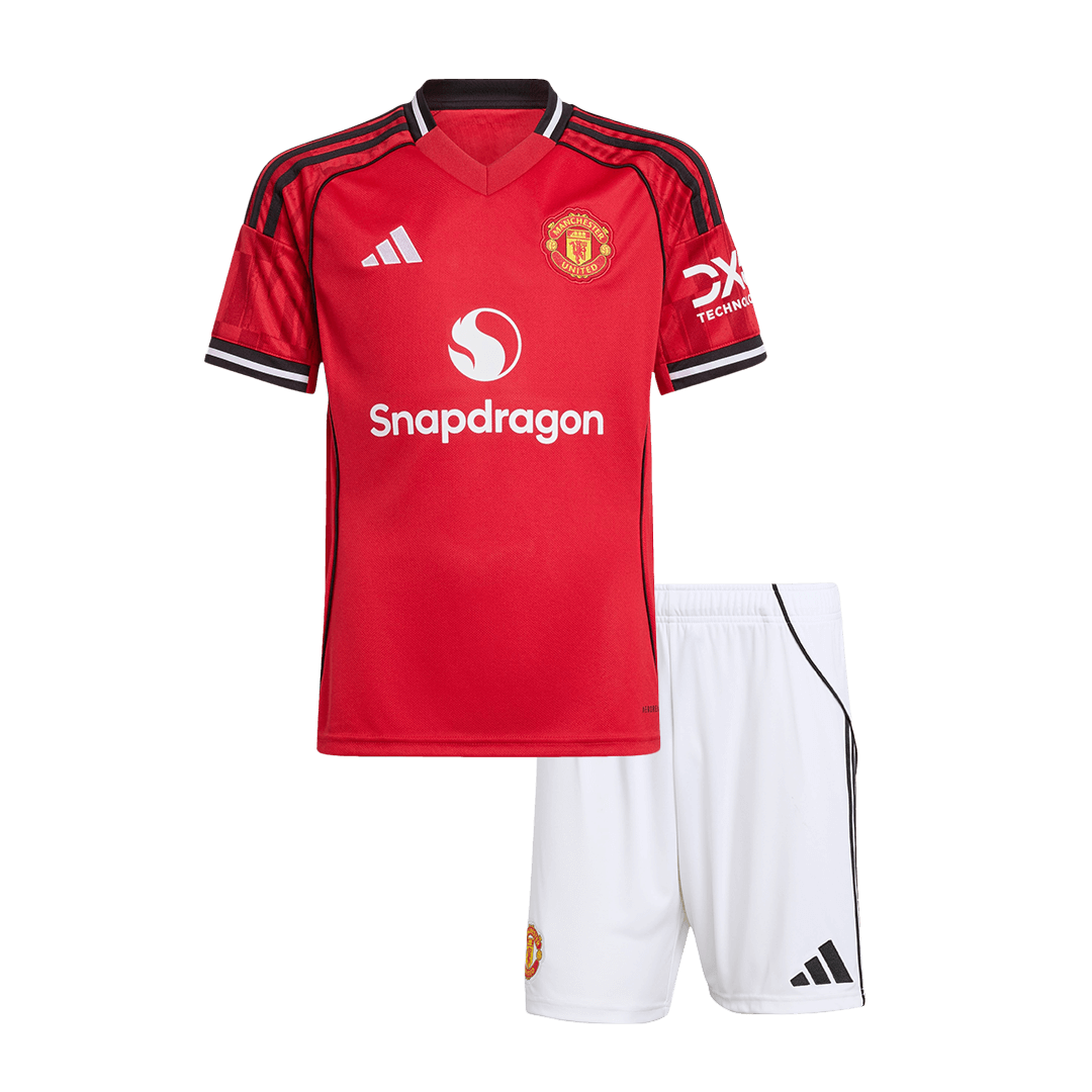 Kids Manchester United Custom Home Soccer Kits 2025/26