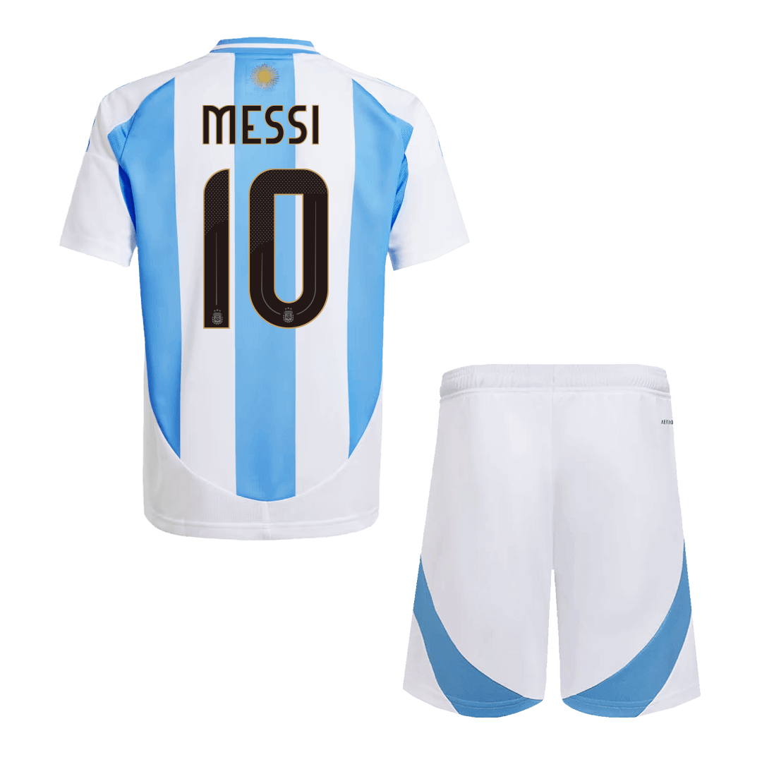 Kid's MESSI #10 Argentina Home Soccer Jersey Kit 2024