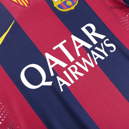 Barcelona Retro Jersey Custom SUÁREZ #9 Soccer Jersey Home 2014/15