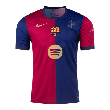 Barcelona Home Soccer Jersey 2024/25 - 125th Anniversary(Spotify Logo Without Text)