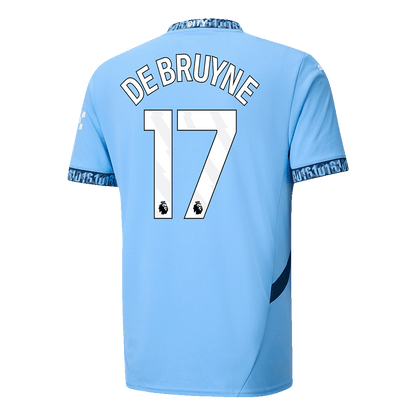 DE BRUYNE #17 Manchester City Home soccer jersey 2024/25