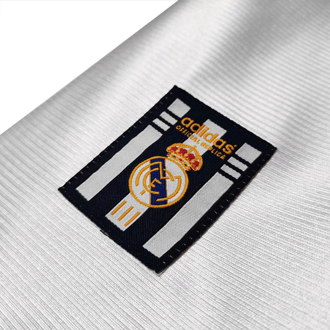 Real Madrid Retro Jersey Custom RAUL #7 Soccer Jersey Home 1998/00