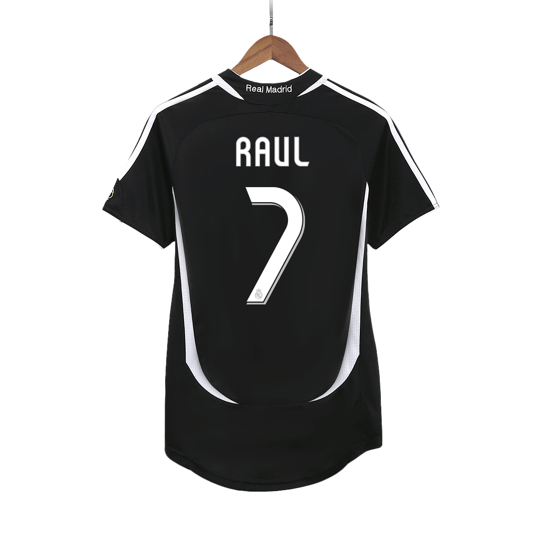 Real Madrid Retro Jersey Custom RAUL #7 Soccer Jersey Away 2006/07