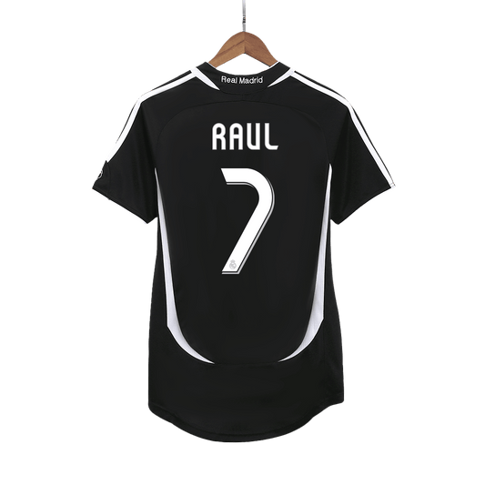 Real Madrid Retro Jersey Custom RAUL #7 Soccer Jersey Away 2006/07