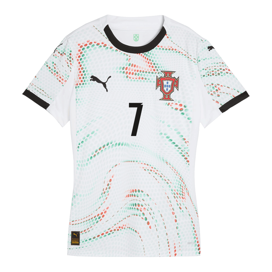 RONALDO #7 Portugal Soccer Jersey Away Women Custom Shirt 2025