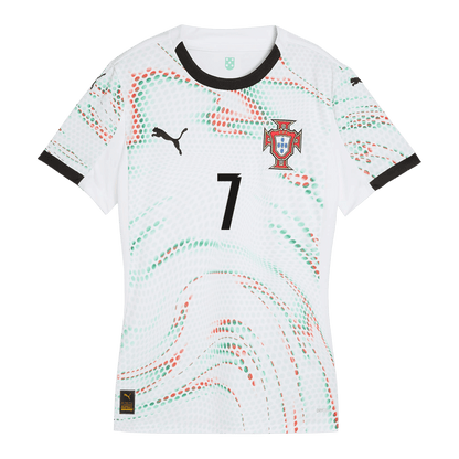 RONALDO #7 Portugal Soccer Jersey Away Women Custom Shirt 2025