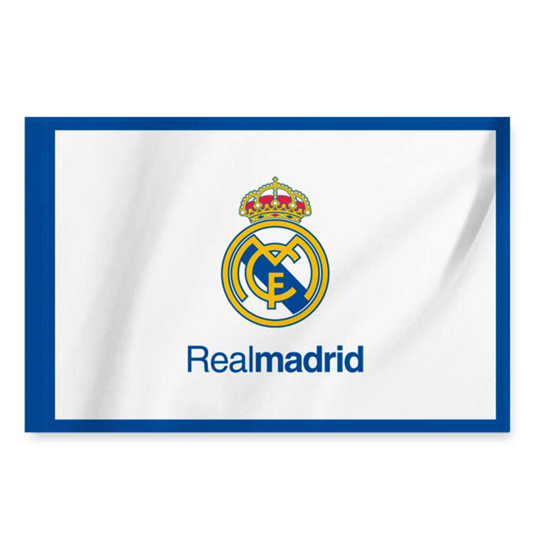 Real Madrid Team Flag White