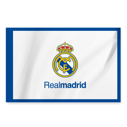 Real Madrid Team Flag White