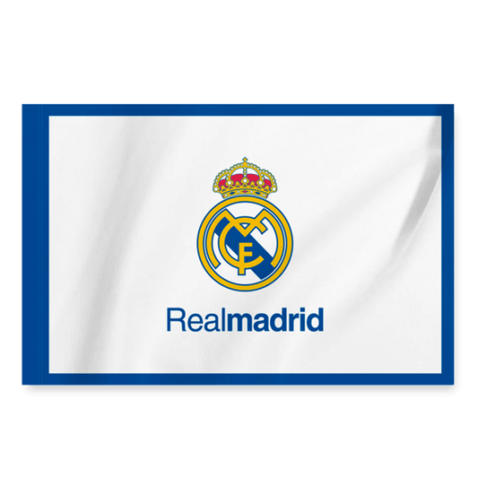 Real Madrid Team Flag White