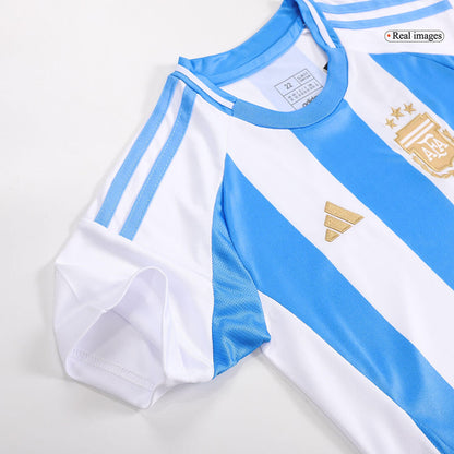 Kid's Argentina Home Soccer Jersey Kit Copa America 2024