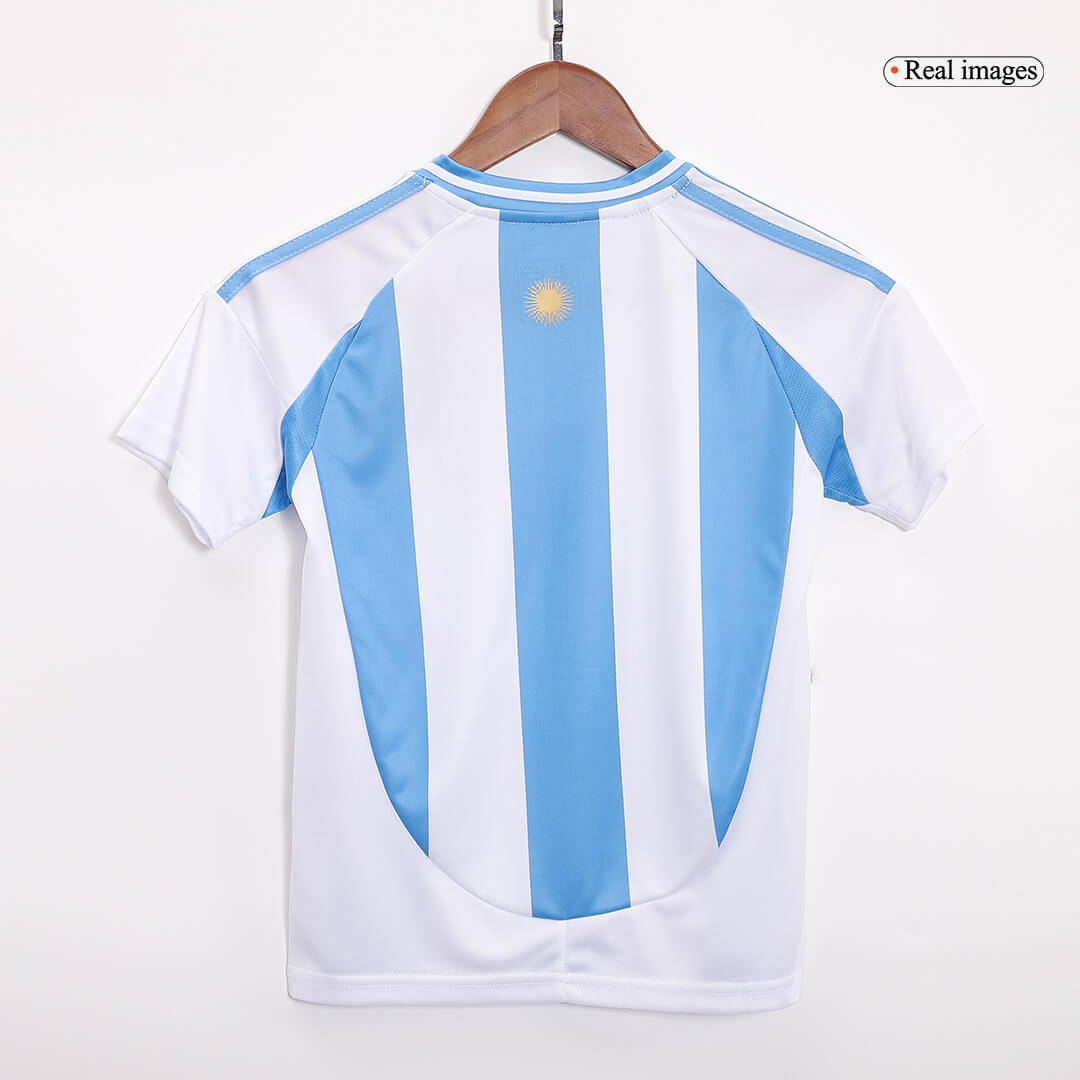 Kid's Argentina Home Soccer Jersey Kit Copa America 2024