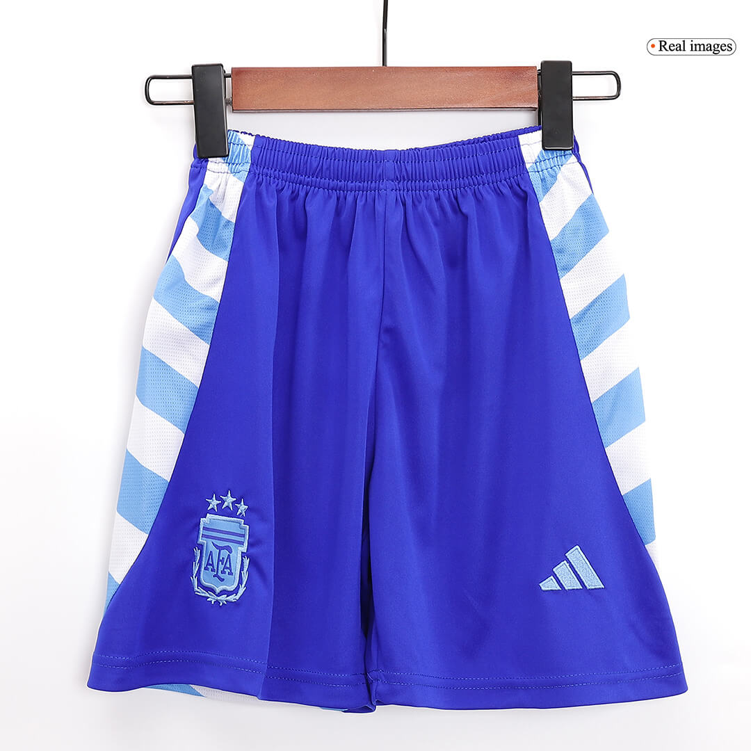 Kid's Argentina Away Soccer Jersey Kit 2024