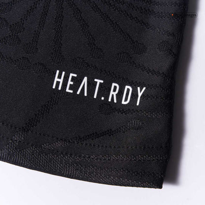 Authentic Mexico Third Away Long Sleeve Soccer Jersey Kit(Jersey+Shorts) 2025 Black - Gold Cup