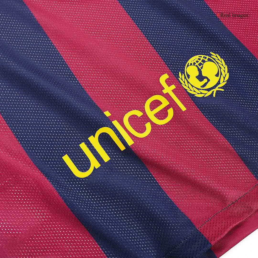 Barcelona Retro Jersey Custom SUÁREZ #9 Soccer Jersey Home 2014/15