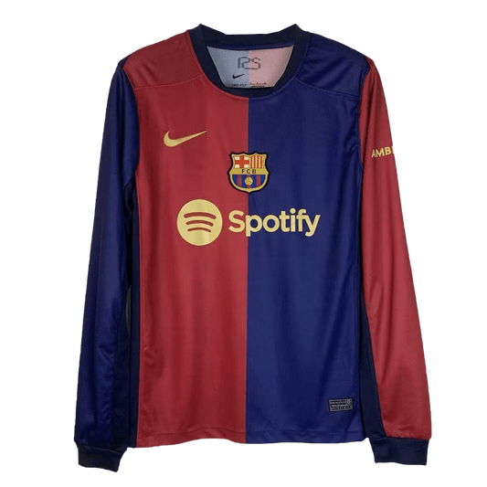 Barcelona Home Long Sleeve soccer jersey 2024/25