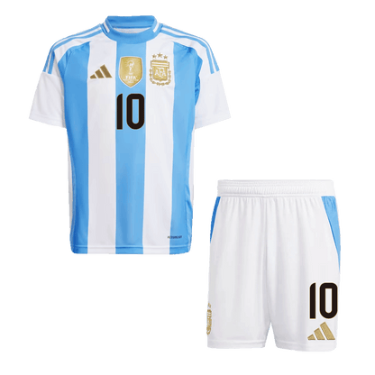 Kid's MESSI #10 Argentina Home Soccer Jersey Kit 2024