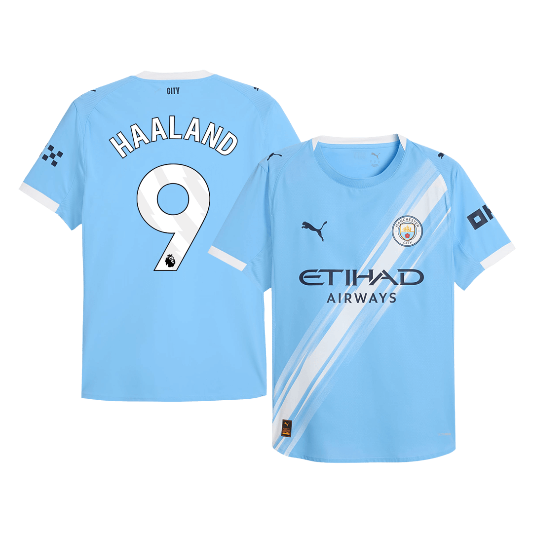 Player Version Manchester City Jersey Custom HAALAND #9 Soccer Jersey Home 2025/26