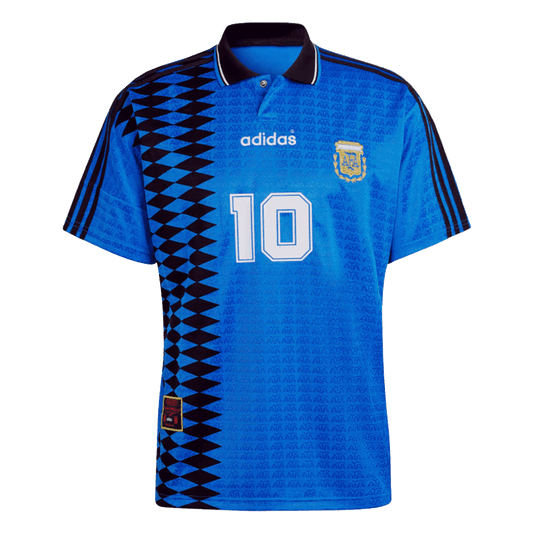 Retro #10 1994 Argentina Away Soccer Jersey