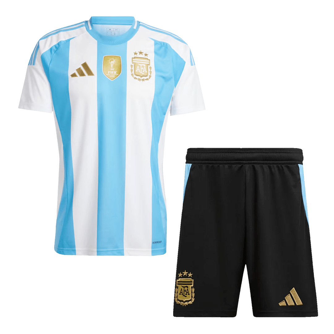 Argentina Home Soccer Jersey Kit(Jersey+Shorts) 2024