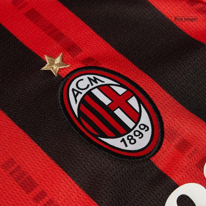 Camiseta de fútbol de manga larga de local del AC Milan 2024/25