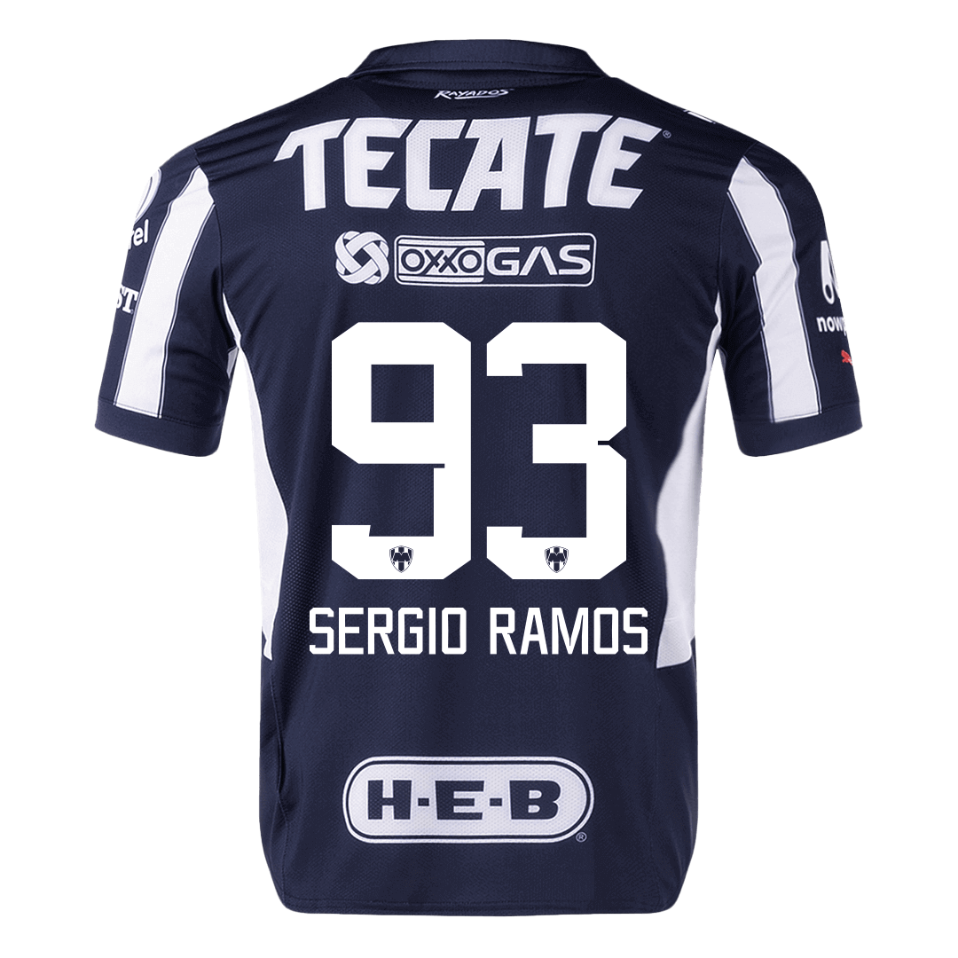 Authentic SERGIO RAMOS #93 Monterrey Home Soccer Jersey 2024/25