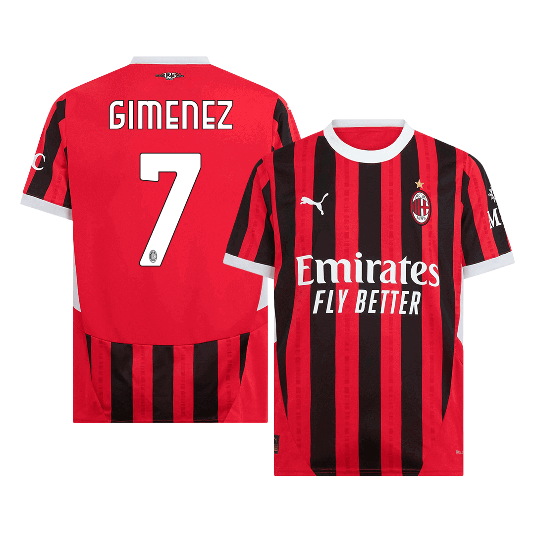 GIMENEZ #7 AC Milan Home Soccer Jersey 2024/25