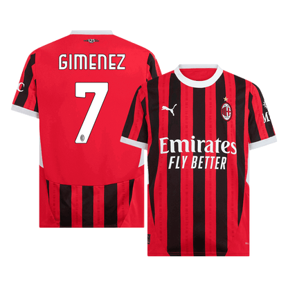 GIMENEZ #7 AC Milan Home Soccer Jersey 2024/25