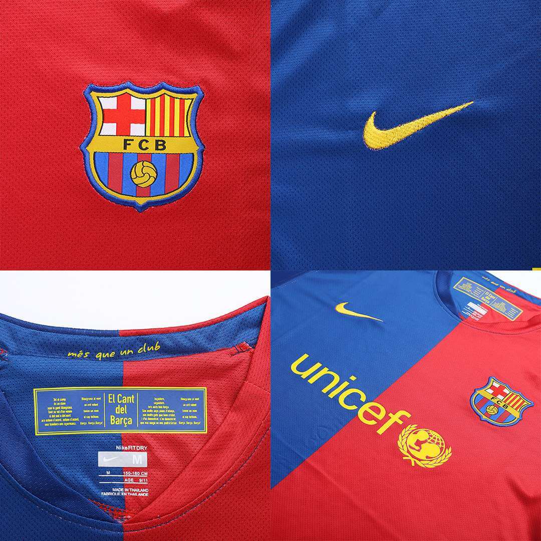 Retro 2008/09 Barcelona Home Soccer Jersey - UCL Final