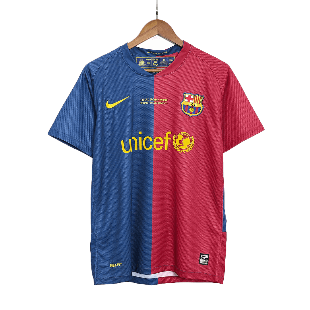 Retro 2008/09 Barcelona Home Soccer Jersey - UCL Final