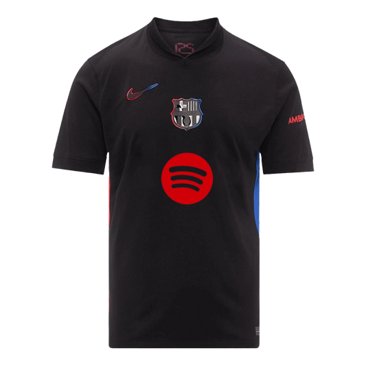 Barcelona Away Soccer Jersey 2024/25 Spotify Logo Without Text