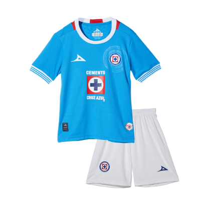 Kid's Cruz Azul Home Soccer Jersey Kit 2024/25