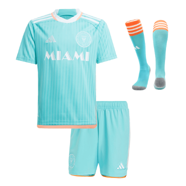 Kid's Inter Miami CF Third Away Soccer Jersey Kit with Socks 2024