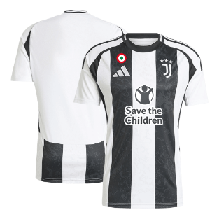 Juventus Home Soccer Jersey 2024/25- Save The Children Sponsor