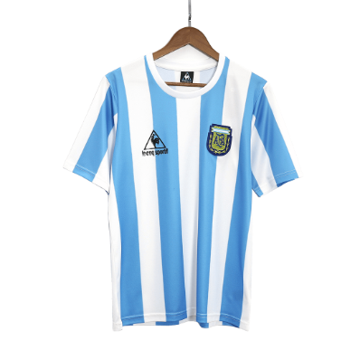 Retro 1986 Argentina Home Soccer Jersey